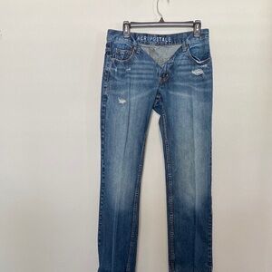 Aeropostale Blue Slim Jeans with Vintage Distressing
